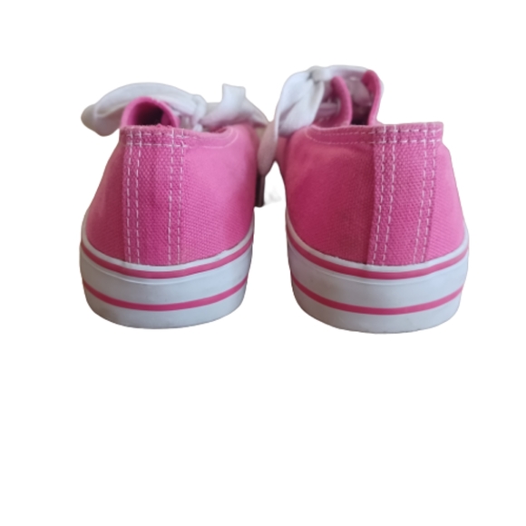 Bright Pink Canvas Low Tops - Picture 4 of 7